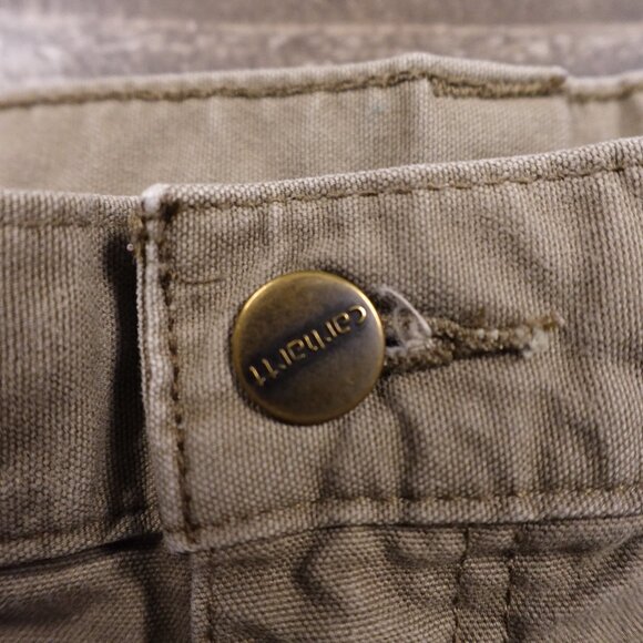 Carhartt Original Fit Work Shorts – Men’s 42 Khaki Taupe 10" Inseam - Picture 2 of 9